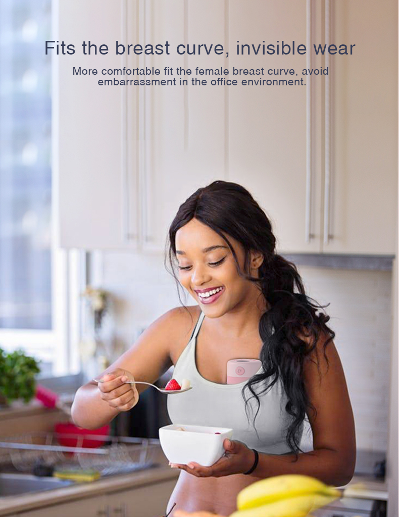 Electric Wearable Breast Pump Set On The Go Hands Free Pump With Suction Function