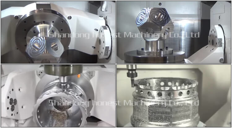 vmc 1050 5axis high precision intelligent CNC milling machine with strong rigidity and large cutting force