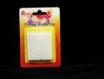 Shining White Spiral Glitter Birthday Candles , Happy Anniversary Cake Candles