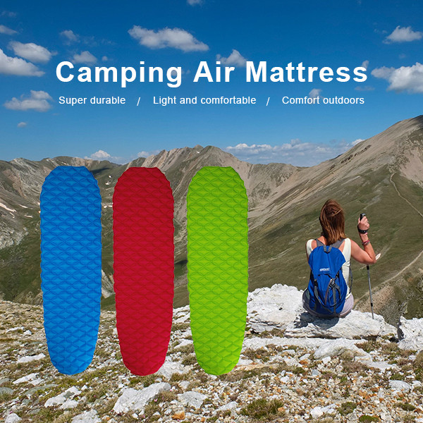 Inflatable Outdoor Sleeping Pad 190 X 58cm Backpacking Sleeping Pad Ultralight Camping Mat