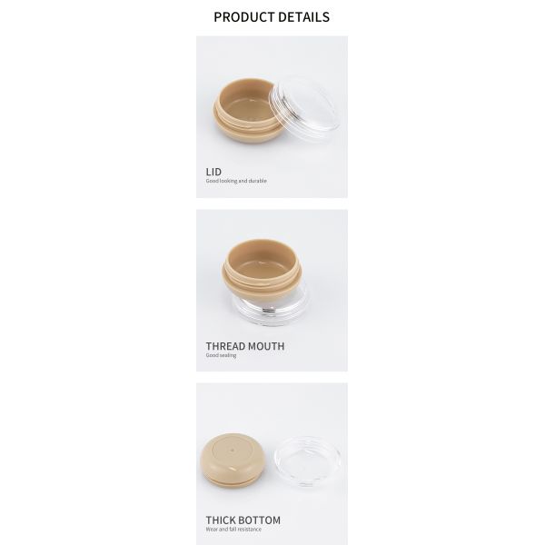 25g Cosmetic Packaging Container Plastic Empty Sunscreen Cream Jar