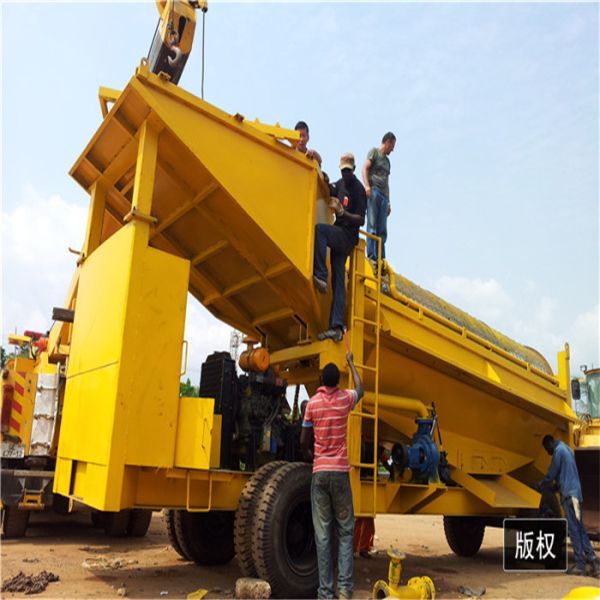 alluvial small gold extraction machine placer gold prospection equipment gold trommel for sale