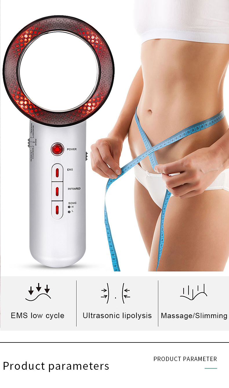 New Home Ultrasonic slimming instrument EMS Infrared Body Massager Fat Burner body beauty instrument