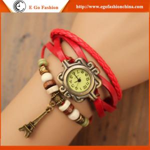 Wholesale Effiel Tower Pendant Watches Woman Girls Female Watch Quartz Analog Watch Retro Watches from china suppliers