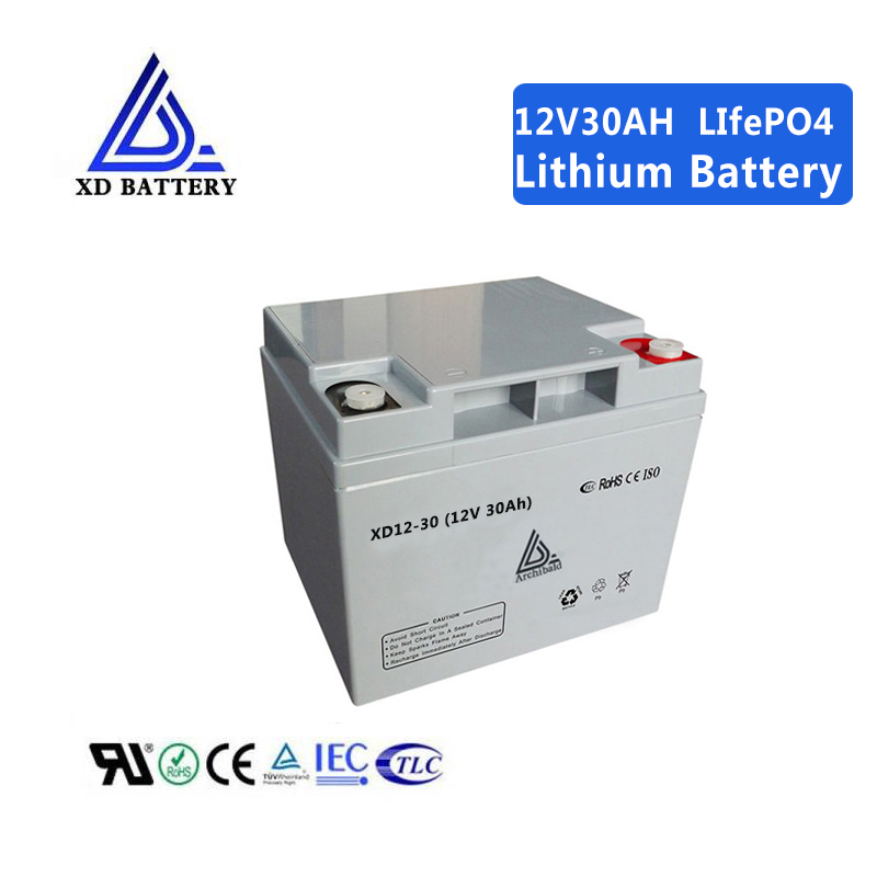 Electric Boats / Electric Forklifts Solar 30ah Lithium Battery 12v 197*166*180mm