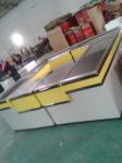 Multifunctional Motored Retail Conveyor Belt Checkout Counter Stainless Steel