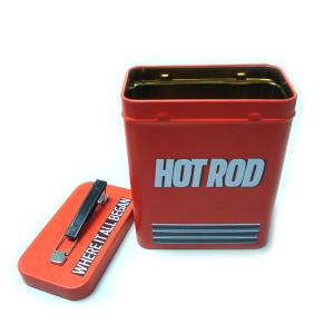 Wholesale red food tin box with handle from china suppliers