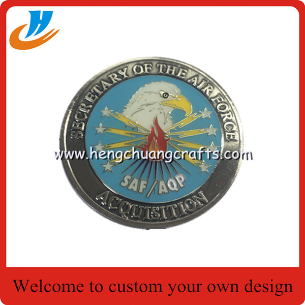 Custom die cast US Navy Eagle Shape Metal Challenge Souvenir Coin