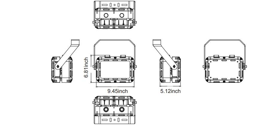 10-140W Explosion Proof LED Lights IP66 IP67 40W 70W 80W 140W