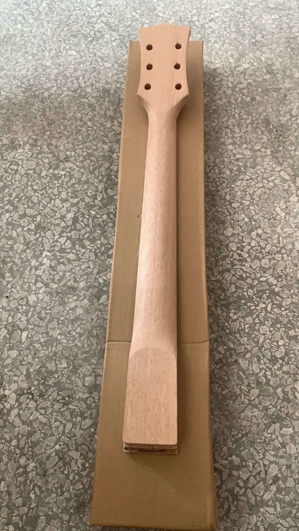 Custom Grand Paddle Guitar Headstock Unfinished Roasted Maple ST Guitar Neck Electric Acoustic Guitar Accept Kinds OEM