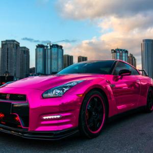 Wholesale Moisture Proof Pink Chrome Car Vinyl Wrap Mirror Effect Bubble Free from china suppliers