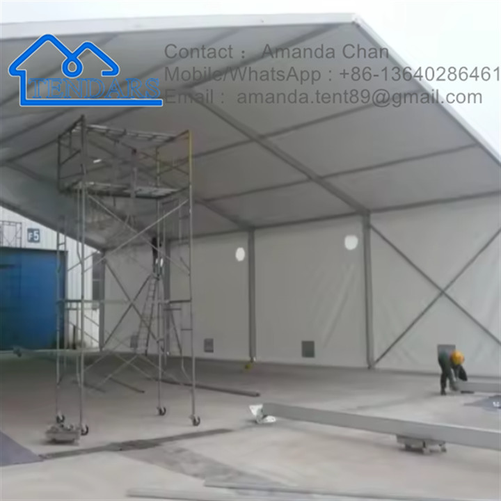 Outdoor custom Storage Tent Winter Aluminum Frame Waterproof Warehouse Tents for sale