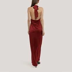 Wholesale Ladies Girls Halter Neck Dress Elegant Customized Backless Dresses for Women