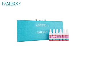 Wholesale 6 Bottles Permanent Makeup Kit Famisoo Brand Eyebrow Pigment Tattoo Ink Sets from china suppliers