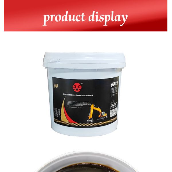 Dustproof Viscous Grease Lithium Base Lubricant for Multi Purpose Excavator Lubrication