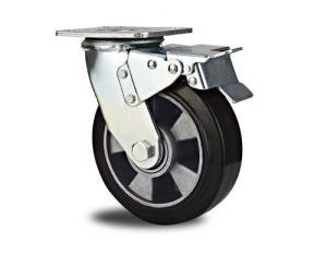 Wholesale Total Brake Aluminum core Rubber Caster from china suppliers