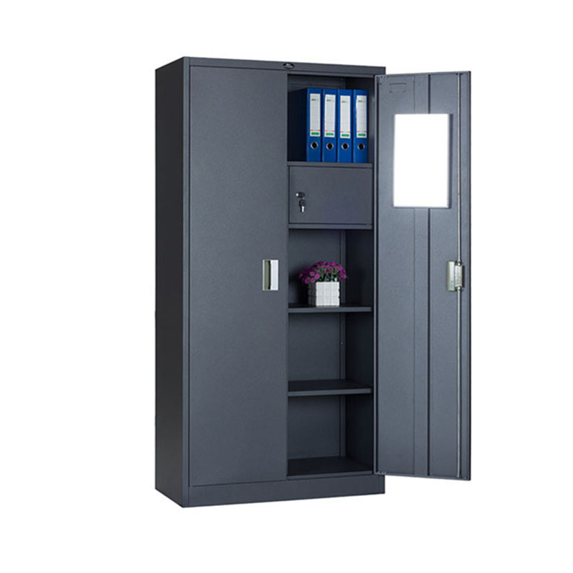 Bedroom Furniture Metal Wardrobe Closets For Clothes Electrostatic Spray Coated