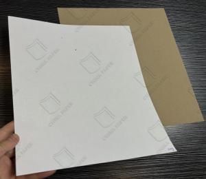 Wholesale 600*900mm Brown Kraft Paper 200gsm 250gsm White Top Kraft Liner Board/WTL Recycled Pulp from china suppliers