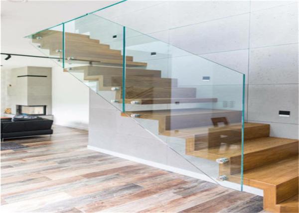 Standoff Bracket Tempered Frameless Glass Railing Floor Mounted Baluster