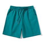 Oem Factory Manufacturer Custom Logo Elastic Waistband Shorts Soft 100% Cotton