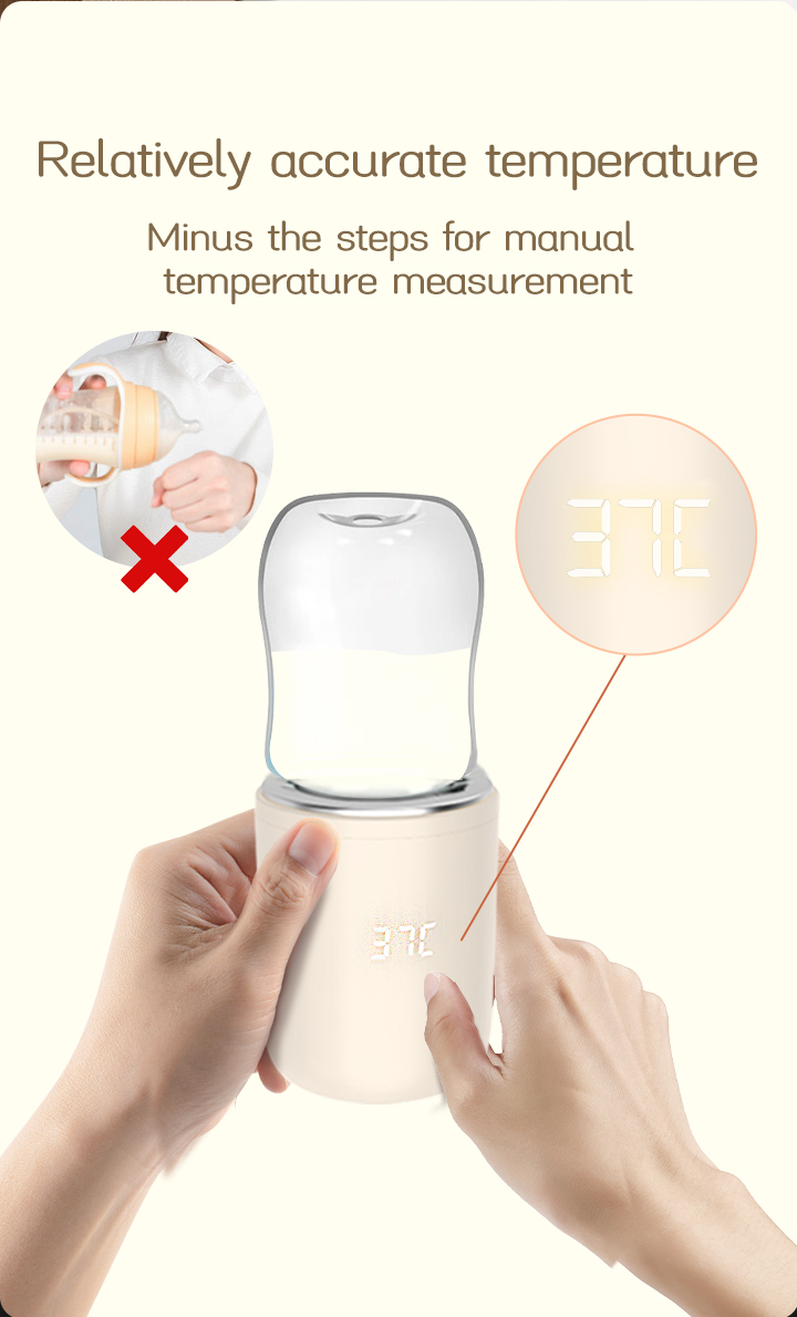 Electric Driven On The Go Baby Bottle Warmer PVC Free Warming Breast Milk On The Go