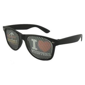 Wholesale Print pinhole sticker glasses W14.50*H4.80*L14cm PC material colorful logo customized from china suppliers