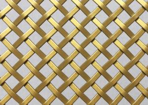 Wholesale Stainless Steel 3mm Balcony Architectural Wire Mesh Gold Color Panels from china suppliers