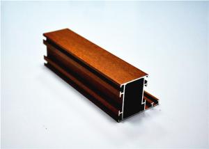 Wholesale 6063 T5 / T6 Wood Grain Aluminium Extruded Sections For Window / Door from china suppliers