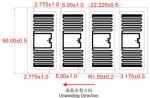 ISO18000 6C Inlay 4419mm UHF RFID Label Coated Paper Mini Size