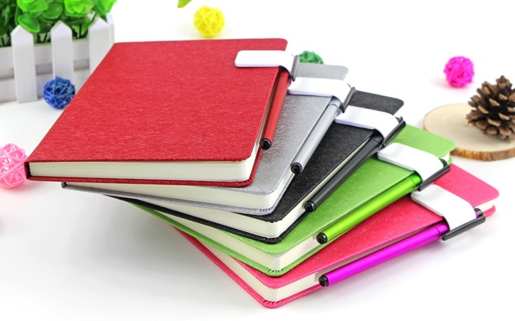Business notebook with pen holder(frosted)