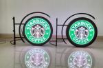 Outdoor Store Round LED SignP4 5000 nits Double Sides Waterproof LOGO Screen