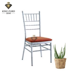 Wholesale High-Gloss White Tube 25*25*1.0mm Silver Wedding Chiavari Chairs OEM from china suppliers