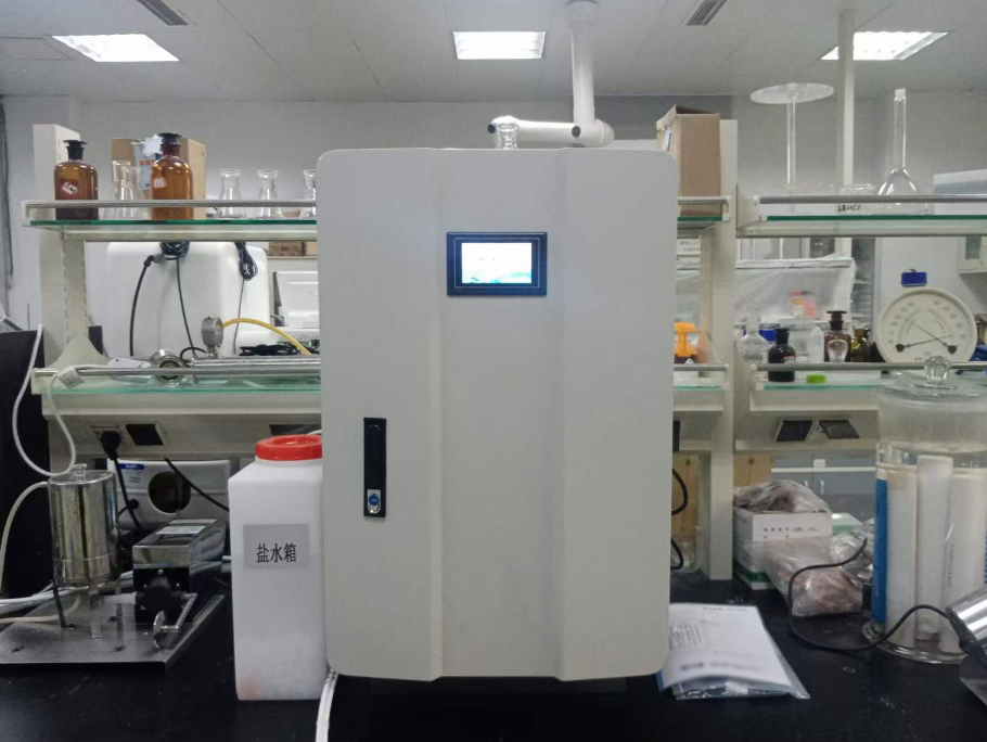 Electric Auto Control PLC Siemens Hypochlorous Acid Generator 100G/H For Livestock Breeding Sterilization And Deodorizing