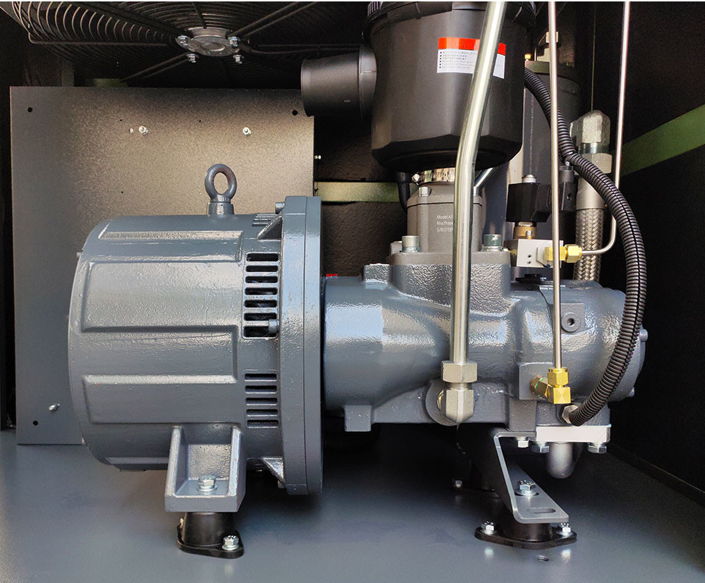 11KW Industrial Rotary Screw Type Air Compressor Permanent Magnet Motor