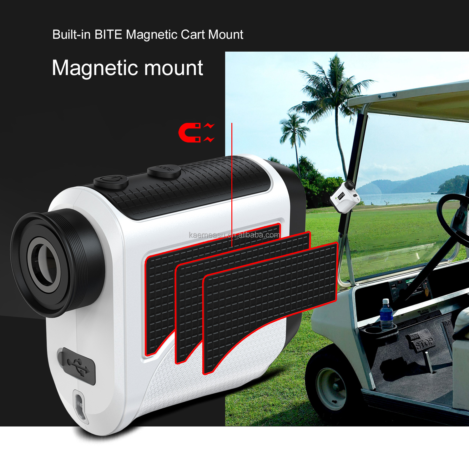 Kaemeasu Golf Distance Meter Handheld Laser Rangefinder OEM ODM OBM