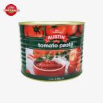 All Natural Canned Tomato Paste 2200g No Additives 30%-100% Purity