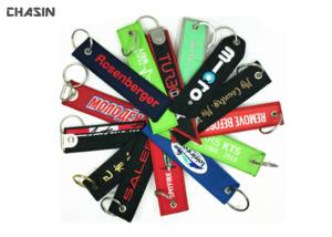 Wholesale Customized Embroidered Fabric Keychain For Colletible / Commemorative from china suppliers