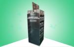 Black Double Face Cardboard Display Shelves 6 Shelf Pre Filling With 4D VR