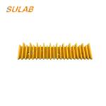 Yellow Plastic Step Demarcation Strip Escalator Spare Parts SCS 319900 319901