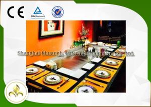 Wholesale Natural Gas Ten Seats Rectangle Teppanyaki Grill Equipment 2400*850*800mm from china suppliers