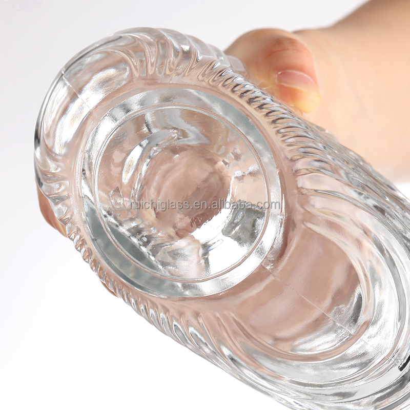 500ml 750ml Luxury Shaped Bottle with Cap Made of Super Flint Glass Material