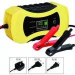 12V Car Charger Trickle Automatic Charger LCD display motorcycle Car Boat Marine