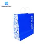 Intercon Pack White Kraft Paper Bags Paper Shopping Bags With Handles