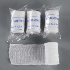 Wholesale First Aid Bandage High Quality Thick Sterile Surgical Gauze Cohesive Crepe Elastic Medical Gauze Roll from china suppliers
