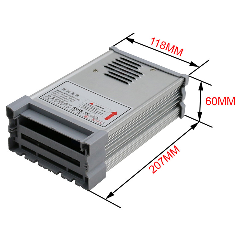 12v 300w rainproof power supply LED transformer Adapter for LED Light