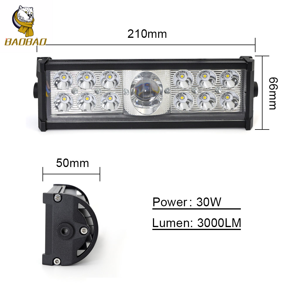 80V Offroad Auto Work Light 40W Rectangle White Yellow Flash