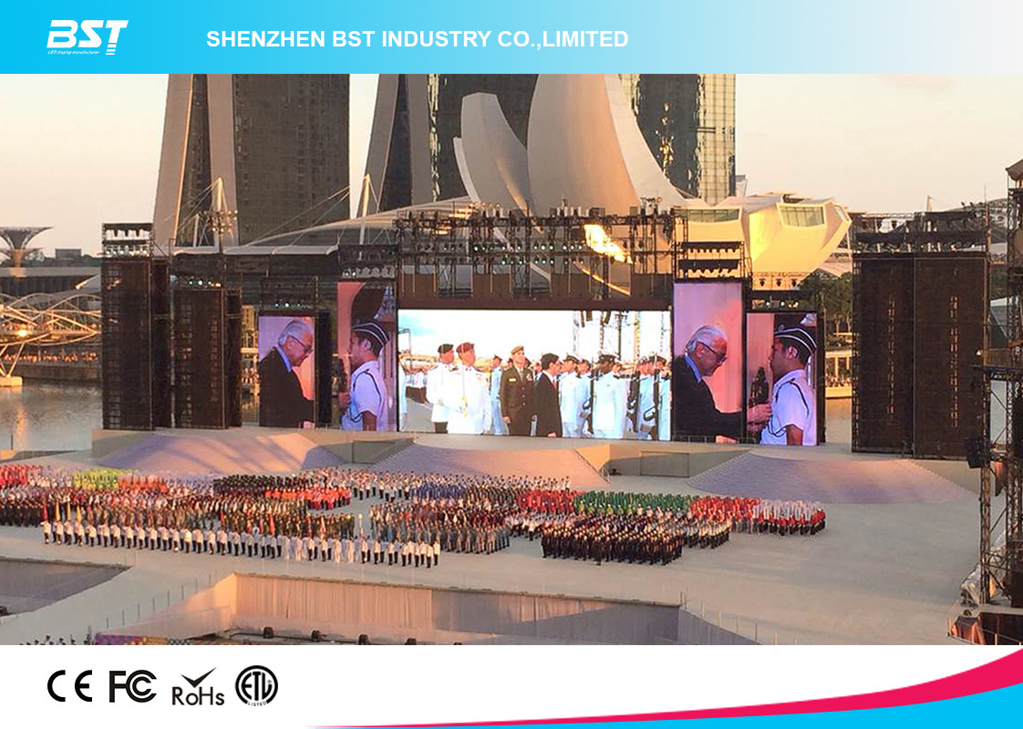 High Brightness P4.81 Outdoor Full Color Led Display Video Wall Rental 6500nits