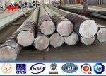 220kv Galvanized Power Transmission Tower Pole Electric Steel Tubular AWS D1.1
