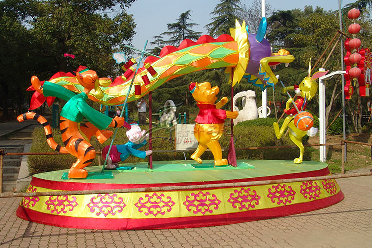 Interactive Landscape Fabric Chinese Lanterns Large Shopping Malls Charge Of Decorating