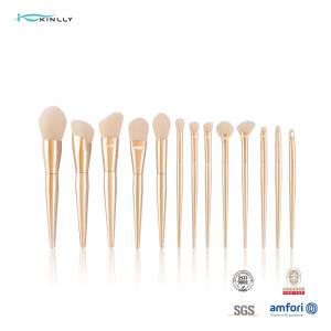 Wholesale Wooden Handle 15pcs Makeup Blending Brush Handcrafted Synthetic Hair from china suppliers